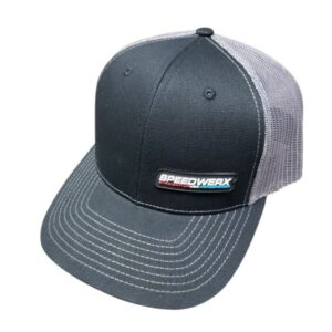 SPEEDWERX TRUCKER HAT – BLACK/GRAY – SMALL LOGO