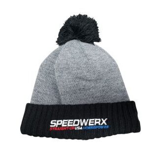 SPEEDWERX POM BEANIE – BLACK/GRAY