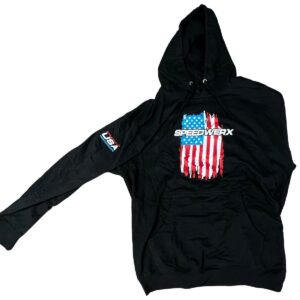 HOODIE // SPEEDWERX FLAG // BLACK